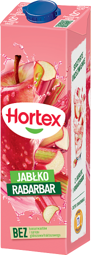 Hortex Napój jabłko rabarbar 1 l