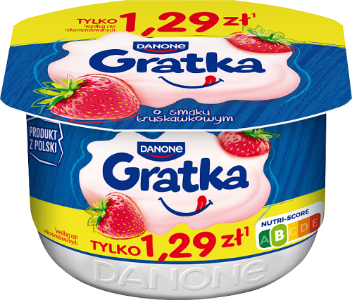 Gratka Deser o smaku truskawkowym 115 g