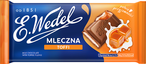 E. Wedel Czekolada mleczna toffi 100 g
