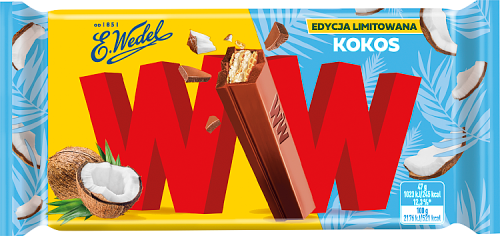 E. Wedel WW Mleczna czekolada &amp; krem kokosowy 47 g