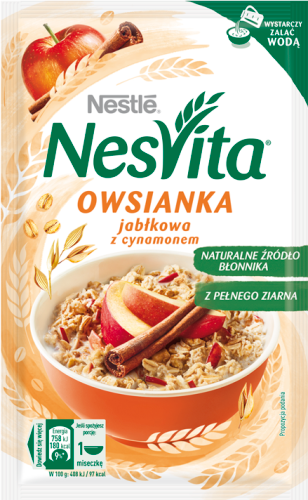 NesVita Owsianka jabłkowa z cynamonem 46 g