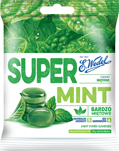 E. Wedel Super Mint Cukierki miętowe 90 g