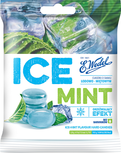 E. Wedel Ice Mint Cukierki o smaku lodowo-miętowym 90 g