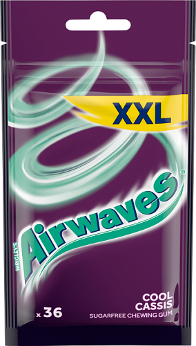 Airwaves Cool Cassis XXL Bezcukrowa guma do żucia 50 g (36 sztuk)