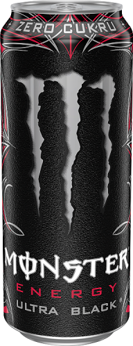 Monster Energy Ultra Black Gazowany napój energetyczny 500 ml