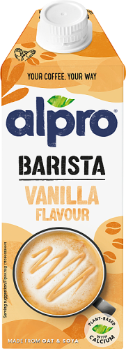 Alpro Barista Napój owsiano-sojowy o smaku waniliowym 750 ml