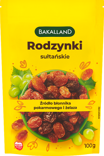 Bakalland Rodzynki sułtańskie 100 g