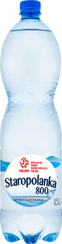 Staropolanka 800 Naturalna woda mineralna średniozmineralizowana niegazowana 1,5 l