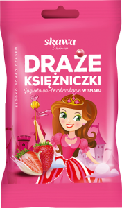 Wadowice Skawa Księżniczki Draże jogurtowo-truskawkowe w smaku 70 g