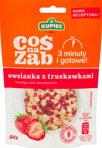 Kupiec Coś na ząb Owsianka z truskawkami 50 g