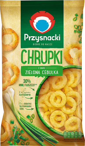Przysnacki Chrupki o smaku zielona cebulka 140 g