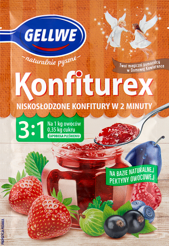 Gellwe Konfiturex 3:1 Mieszanka żelująca do przetworów 30 g