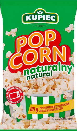 Kupiec Popcorn naturalny do mikrofalówki 80 g