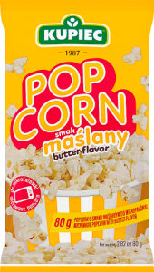 Kupiec Popcorn o smaku maślanym do mikrofalówki 80 g