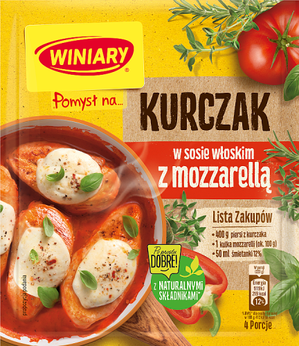 Winiary Pomysł na... Kurczak w sosie włoskim z mozzarellą 35 g