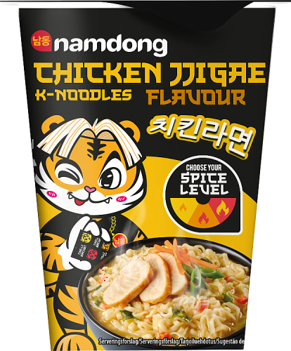 Namdong Danie błyskawiczne kluski o smaku kurczaka z saszetką przyprawową chili 84 g