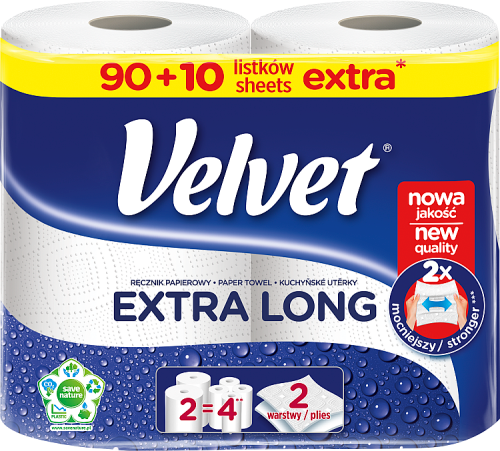 Velvet Extra Long Ręcznik papierowy 2 rolki