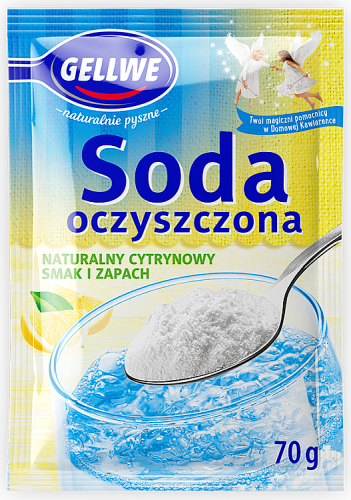 Gellwe Soda oczyszczona cytrynowy smak i zapach 70 g