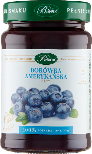 Bifix Dżem borówka amerykańska o obniżonej zawartości cukru 290 g