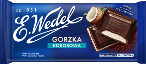 E. Wedel Czekolada gorzka kokosowa 100 g