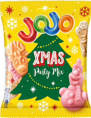 Jojo Xmas Party Mix Żelki o smaku owocowym i przypraw korzennych 150 g