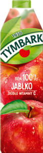 Tymbark Sok 100 % jabłko 1 l