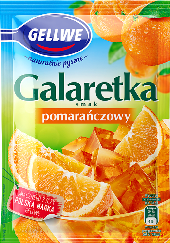 Gellwe Galaretka smak pomarańczowy 72 g