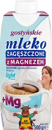 SM Gostyń Gostyńskie Mleko zagęszczone z magnezem light 500 g