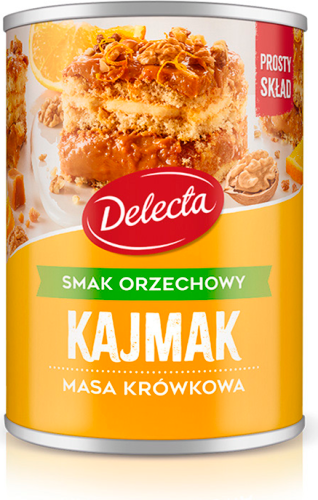 Delecta  Kajmak masa krówkowa smak orzechowy 400 g