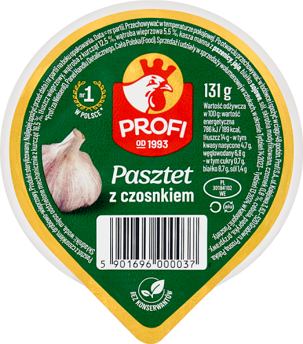 Profi Pasztet z czosnkiem 131 g