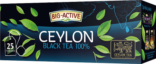 Big-Active Ceylon Herbata czarna 100 % 37,5 g (25 torebek)