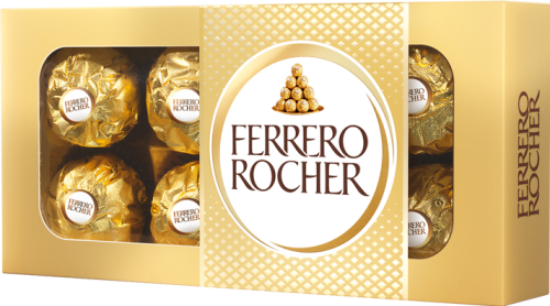 Ferrero Rocher Chrupiący wafelek z kremowym nadzieniem i orzechem laskowym w czekoladzie 100 g
