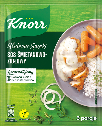 Knorr Ulubione Smaki Sos śmietanowo-ziołowy 29 g