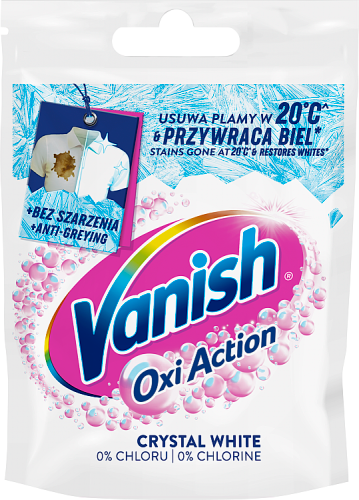 Vanish Oxi Action Crystal White Odplamiacz do tkanin w proszku 30 g