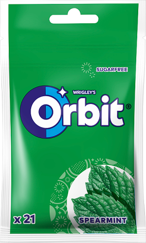 Orbit Spearmint Bezcukrowa guma do żucia 29 g (21 sztuk)
