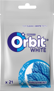 Orbit White Freshmint Bezcukrowa guma do żucia 29 g (21 sztuk)