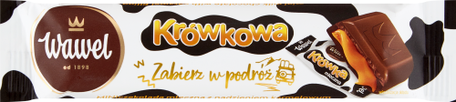 Wawel Miniczekolada mleczna z nadzieniem karmelowym krówkowa 39 g
