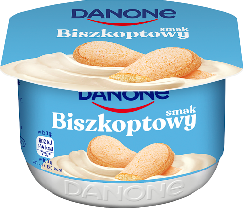 Danone Jogurt kremowy smak biszkoptowy 120 g