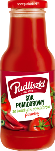 Pudliszki Sok pomidorowy ze świeżych pomidorów pikantny 290 ml