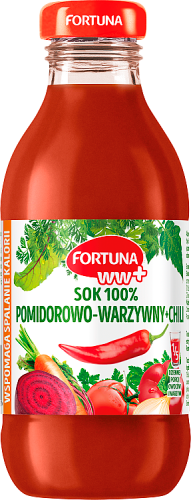 Fortuna WW+ Sok 100% pomidorowo-warzywny + chili 300 ml