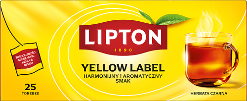 Lipton Yellow Label Herbata czarna 50 g (25 torebek)