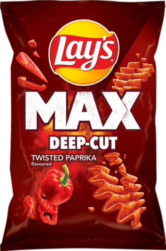 Lay's Max Deep-Cut Chipsy ziemniaczane o smaku papryki 120 g