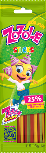 Zozole Hello Żelo Sticks Żelki o smaku owocowym 75 g