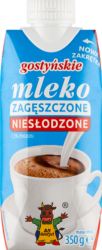 SM Gostyń Mleko gostyńskie zagęszczone niesłodzone 7,5 % 350 g