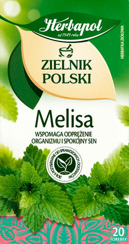 Herbapol Zielnik Polski Herbatka ziołowa melisa 40 g (20 x 2 g)