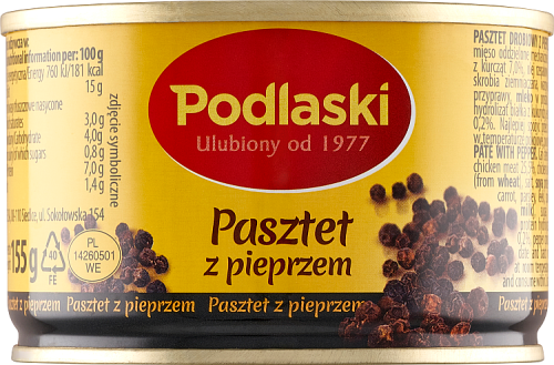 Podlaski Pasztet z pieprzem 155 g