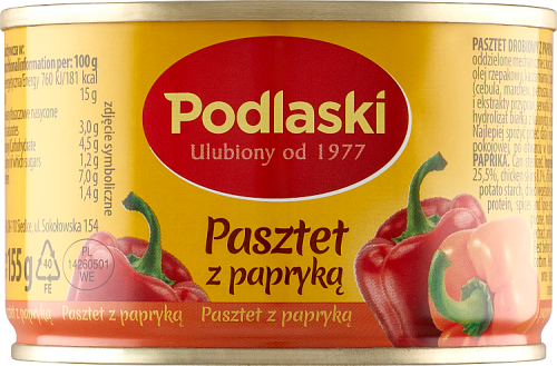 Podlaski Pasztet z papryką 155 g