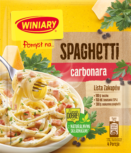 Winiary Pomysł na... Spaghetti carbonara 34 g