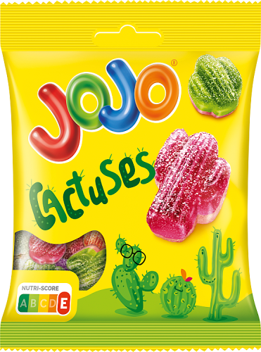 Jojo Cactuses Mieszanka żelków o smaku owocowym 80 g