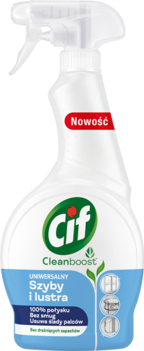Cif Cleanboost Spray uniwersalny szyby i lustra 500 ml